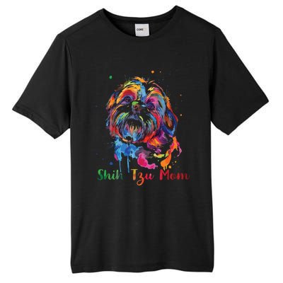 Shih Tzu Mom Shih Tzu Dog Lovers Mothers Day Gifts Tall Fusion ChromaSoft Performance T-Shirt