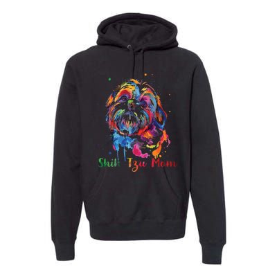 Shih Tzu Mom Shih Tzu Dog Lovers Mothers Day Gifts Premium Hoodie