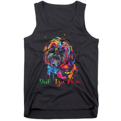 Shih Tzu Mom Shih Tzu Dog Lovers Mothers Day Gifts Tank Top