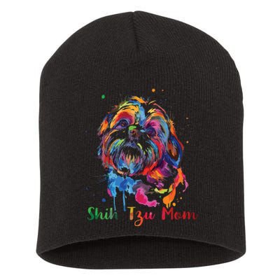 Shih Tzu Mom Shih Tzu Dog Lovers Mothers Day Gifts Short Acrylic Beanie