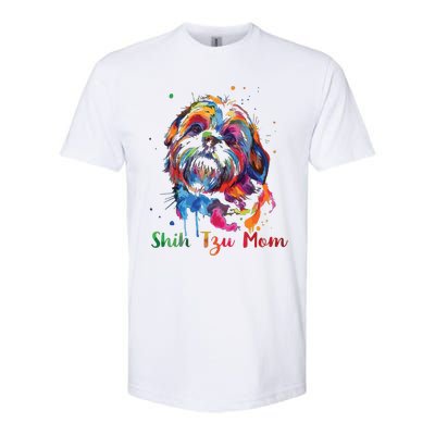 Shih Tzu Mom Shih Tzu Dog Lovers Mothers Day Gifts Softstyle CVC T-Shirt