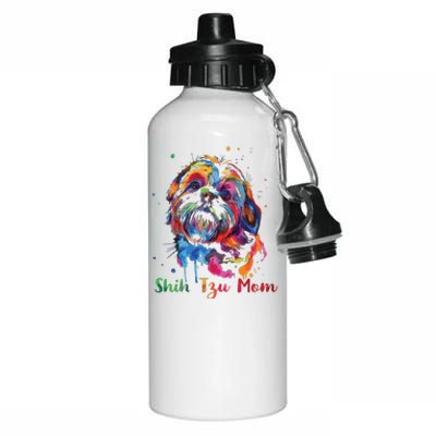 Shih Tzu Mom Shih Tzu Dog Lovers Mothers Day Gifts Aluminum Water Bottle