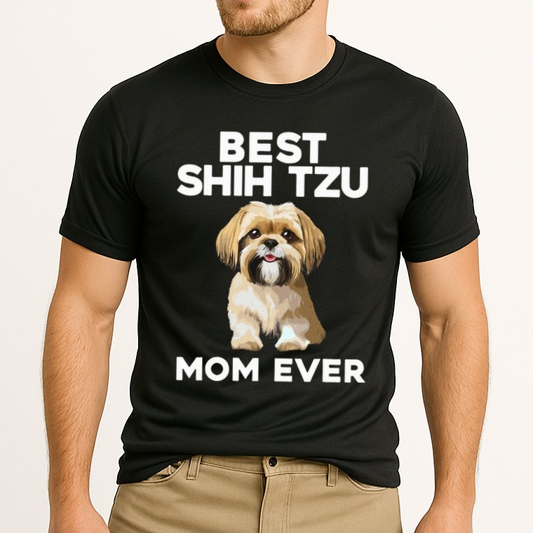 =Shih Tzu Mom Design For Women Dog Lover Shih Tzu Cooling Performance Crew T-Shirt