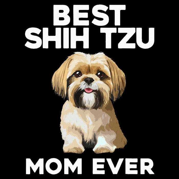=Shih Tzu Mom Design For Women Dog Lover Shih Tzu Long Sleeve Shirt