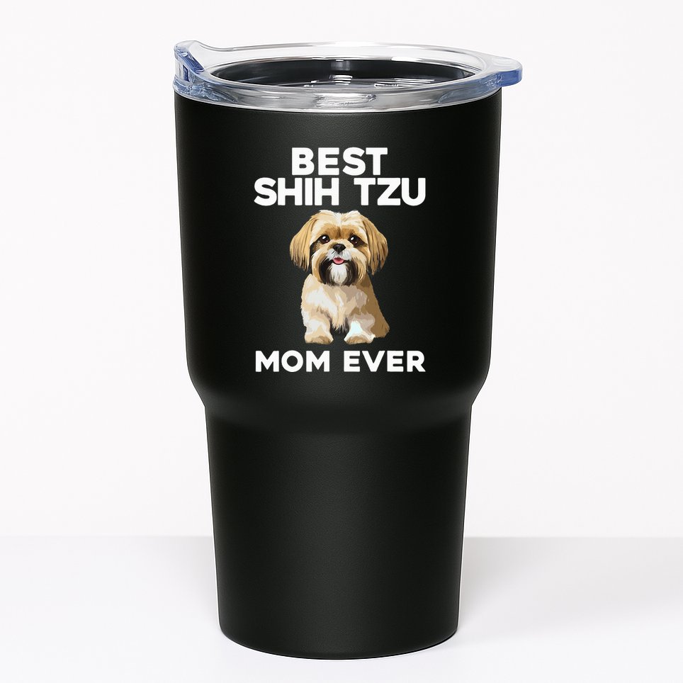 =Shih Tzu Mom Design For Women Dog Lover Shih Tzu Tumbler