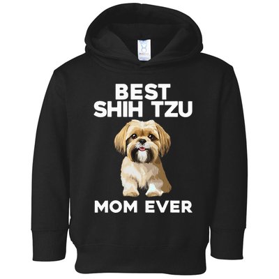 =Shih Tzu Mom Design For Women Dog Lover Shih Tzu Toddler Hoodie