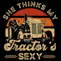She think my tractor's sexy Farming Farmer Farm Farmer 16 in Basic Backpack