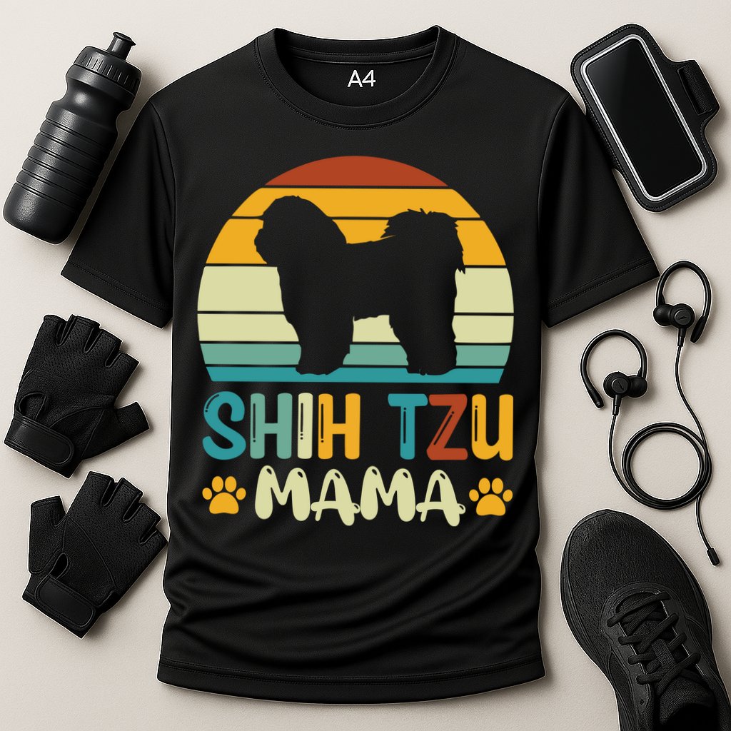 Shih Tzu Mama Cooling Performance Crew T-Shirt