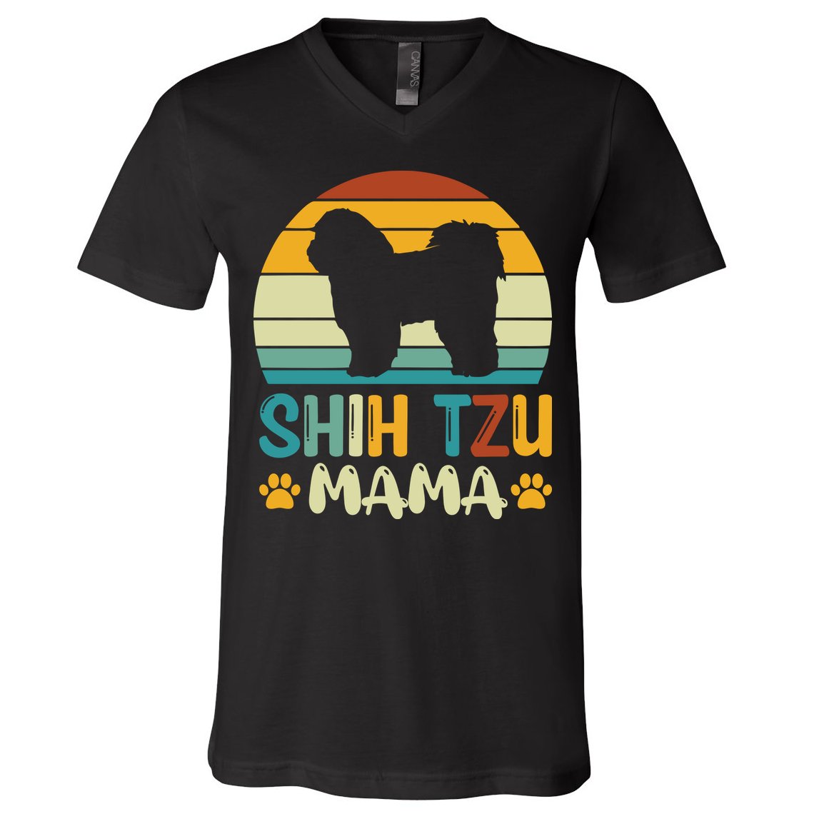 Shih Tzu Mama V-Neck T-Shirt