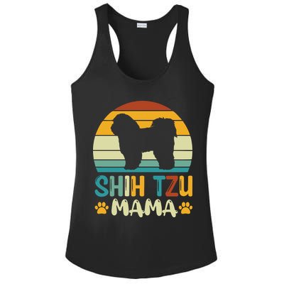Shih Tzu Mama Ladies PosiCharge Competitor Racerback Tank