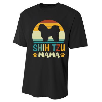 Shih Tzu Mama Performance Sprint T-Shirt