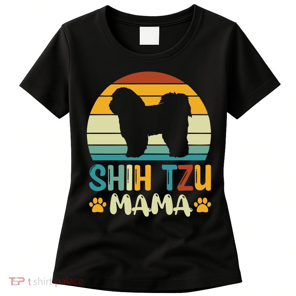Shih Tzu Mama Womens T-Shirt