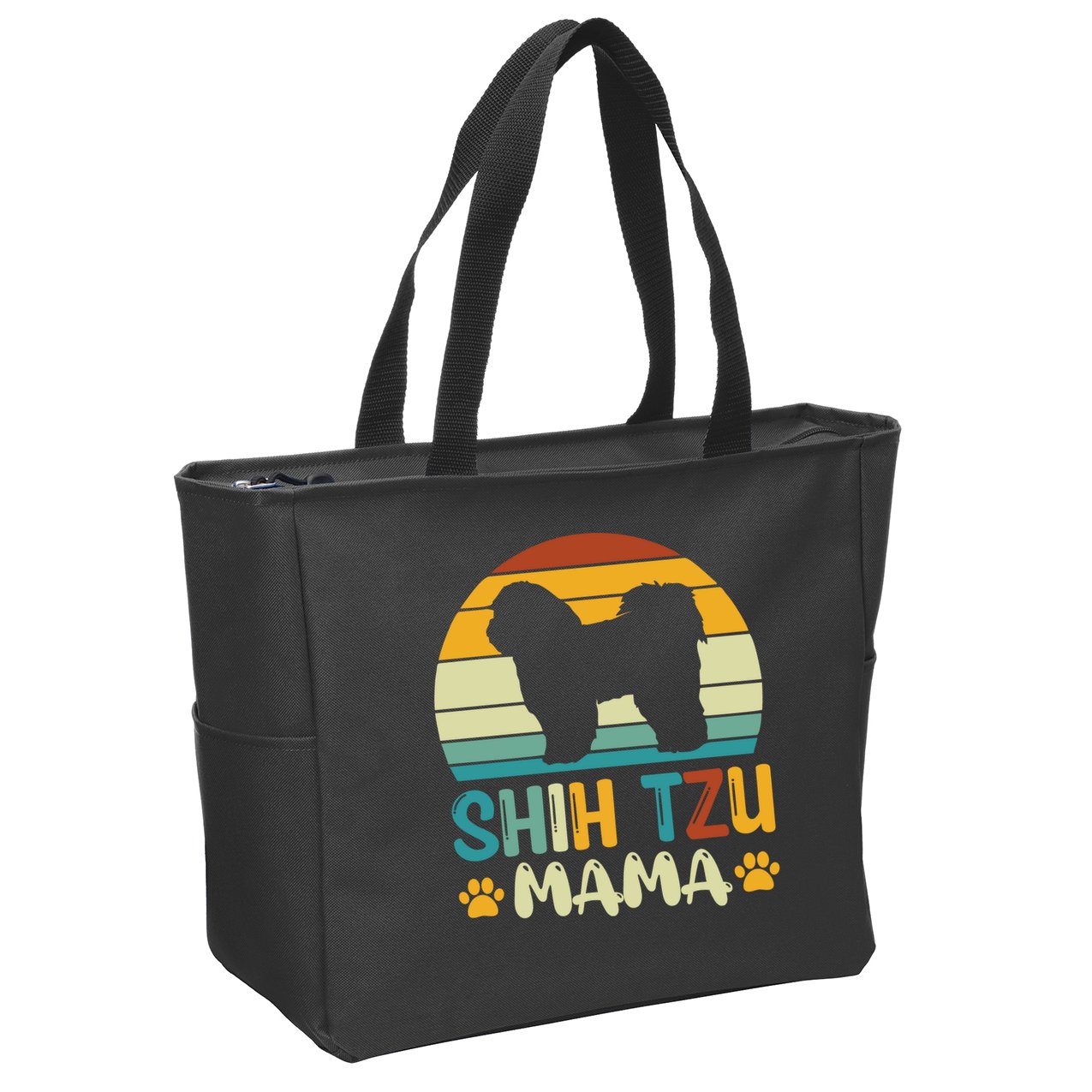 Shih Tzu Mama Zip Tote Bag