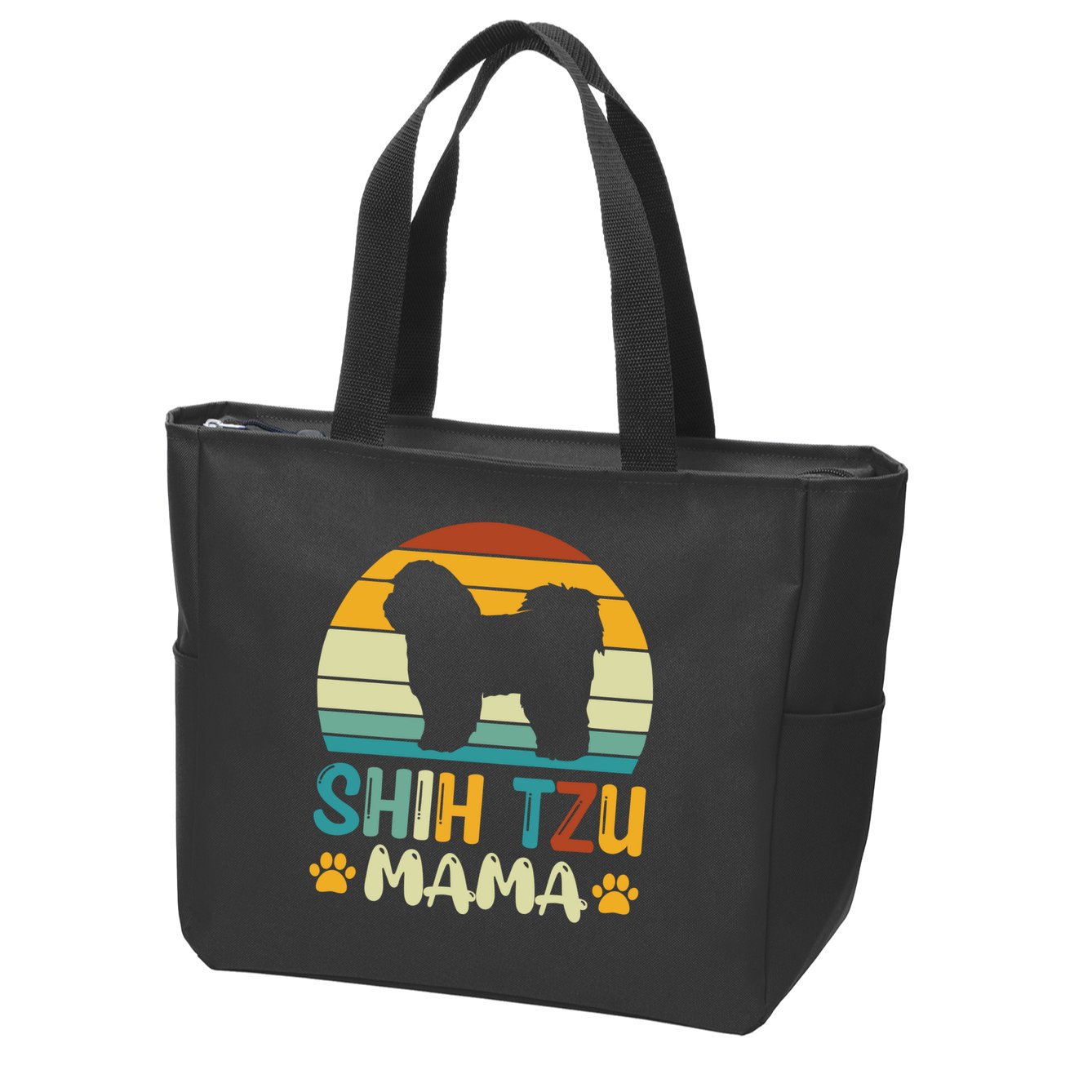 Shih Tzu Mama Zip Tote Bag