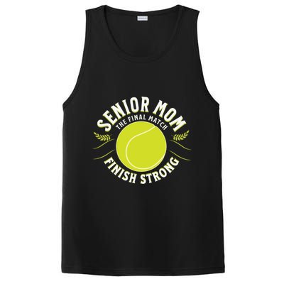 Senior Tennis Mom Cute Gift PosiCharge Competitor Tank