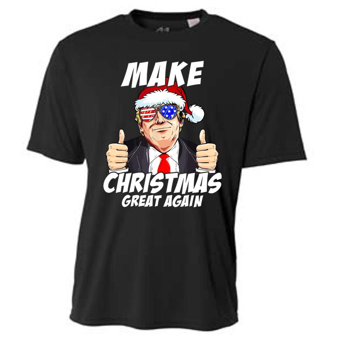 Santa Trump Make Christmas Great Again Family Matching Cooling Performance Crew T-Shirt