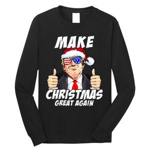 Santa Trump Make Christmas Great Again Family Matching Long Sleeve Shirt