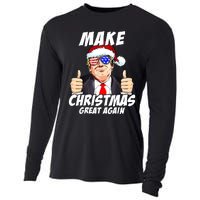 Santa Trump Make Christmas Great Again Family Matching Cooling Performance Long Sleeve Crew