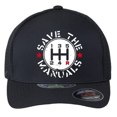 Save The Manuals Flexfit Unipanel Trucker Cap