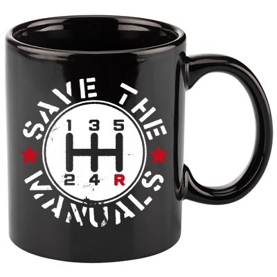 Save The Manuals 11oz C Handle Ceramic Mug