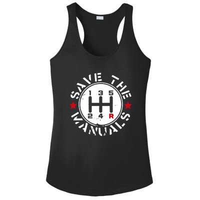 Save The Manuals Ladies PosiCharge Competitor Racerback Tank