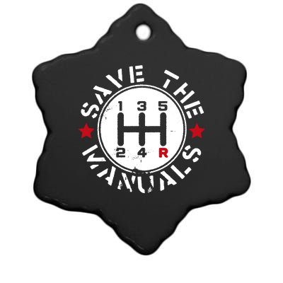 Save The Manuals Ceramic Star Ornament