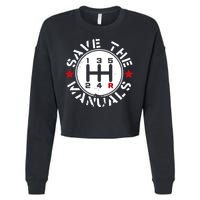 Save The Manuals Cropped Pullover Crew