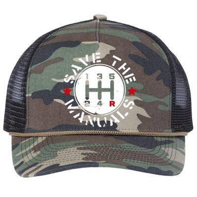 Save The Manuals Retro Rope Trucker Hat Cap