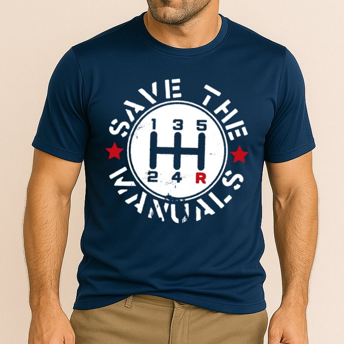 Save The Manuals Cooling Performance Crew T-Shirt