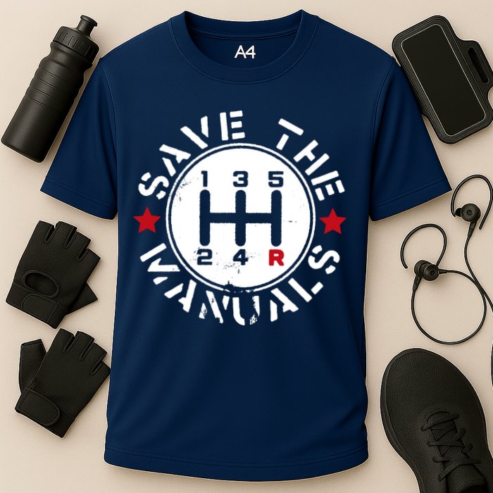 Save The Manuals Cooling Performance Crew T-Shirt