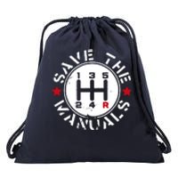 Save The Manuals Drawstring Bag