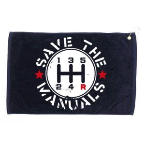 Save The Manuals Grommeted Golf Towel