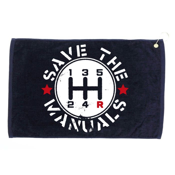 Save The Manuals Grommeted Golf Towel