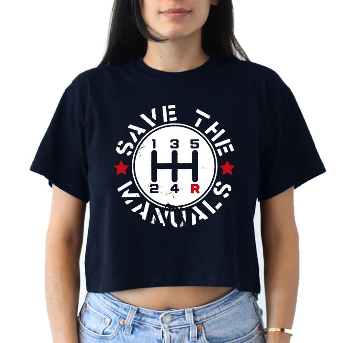 Save The Manuals Women's Crop Top Tee