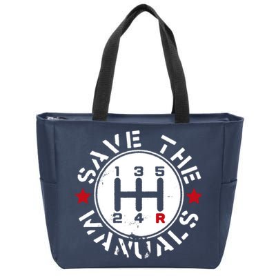 Save The Manuals Zip Tote Bag