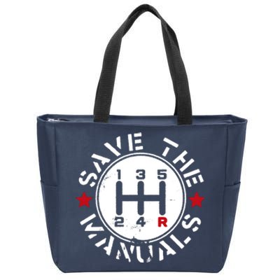 Save The Manuals Zip Tote Bag