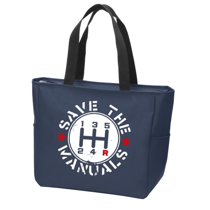Save The Manuals Zip Tote Bag