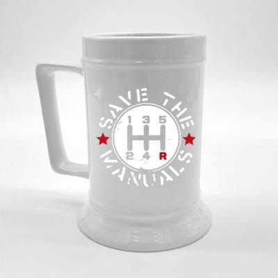 Save The Manuals Beer Stein