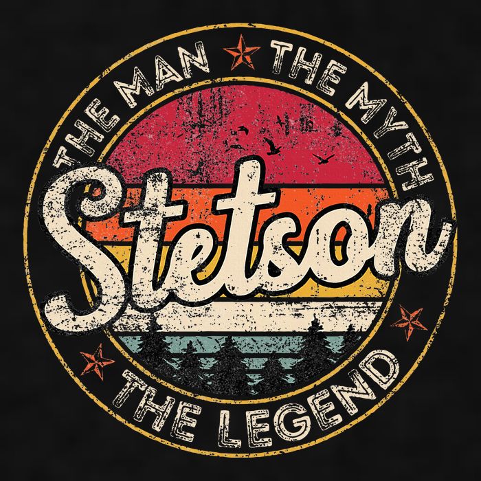 Stetson The Man The Myth The Legend Personalized Name Ladies PosiCharge Tri-Blend Wicking Tank