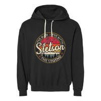 Stetson The Man The Myth The Legend Personalized Name Garment-Dyed Fleece Hoodie