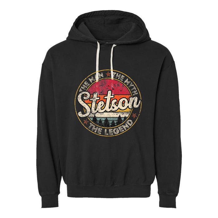 Stetson The Man The Myth The Legend Personalized Name Garment-Dyed Fleece Hoodie