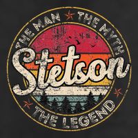 Stetson The Man The Myth The Legend Personalized Name 7 Panel Mesh Trucker Snapback Hat
