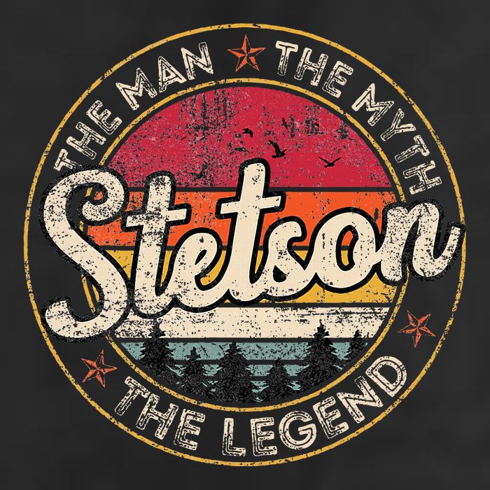 Stetson The Man The Myth The Legend Personalized Name 7 Panel Mesh Trucker Snapback Hat