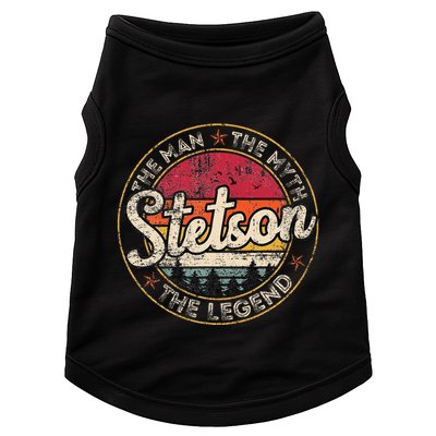 Stetson The Man The Myth The Legend Personalized Name Doggie Tank