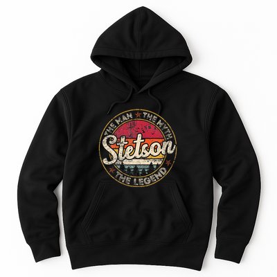 Stetson The Man The Myth The Legend Personalized Name Hoodie