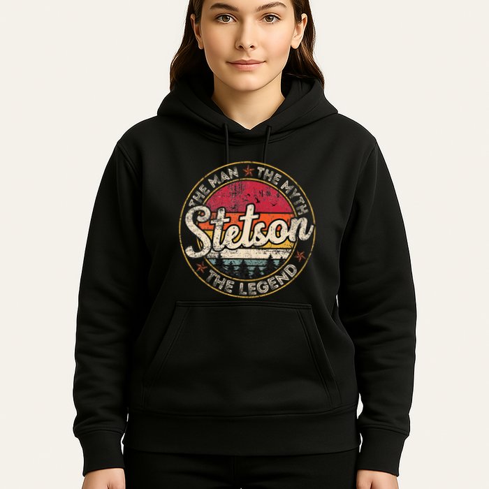 Stetson The Man The Myth The Legend Personalized Name Hoodie