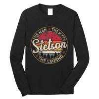 Stetson The Man The Myth The Legend Personalized Name Long Sleeve Shirt