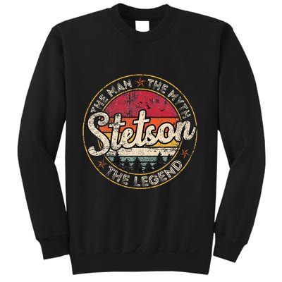 Stetson The Man The Myth The Legend Personalized Name Sweatshirt