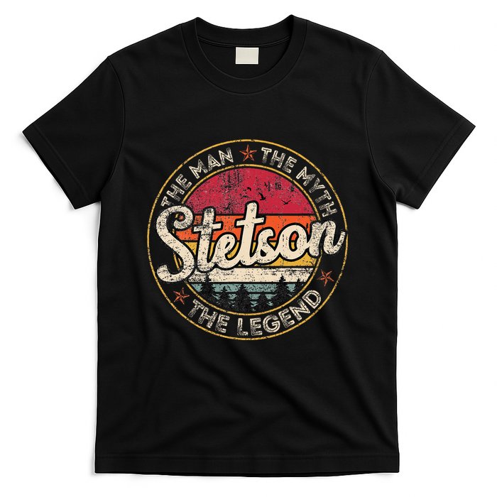 Stetson The Man The Myth The Legend Personalized Name T-Shirt