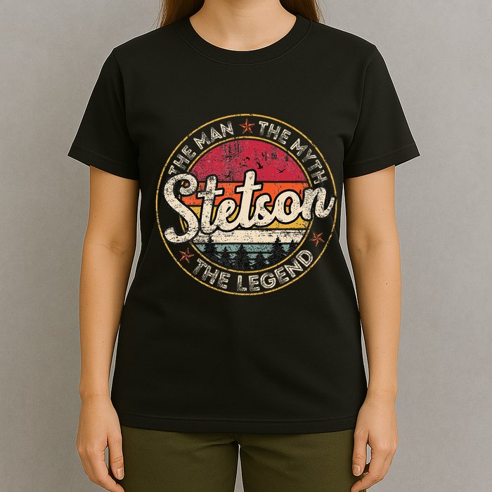 Stetson The Man The Myth The Legend Personalized Name T-Shirt